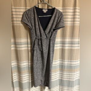 Motherhood Maternity Black and White Wrap Dress
